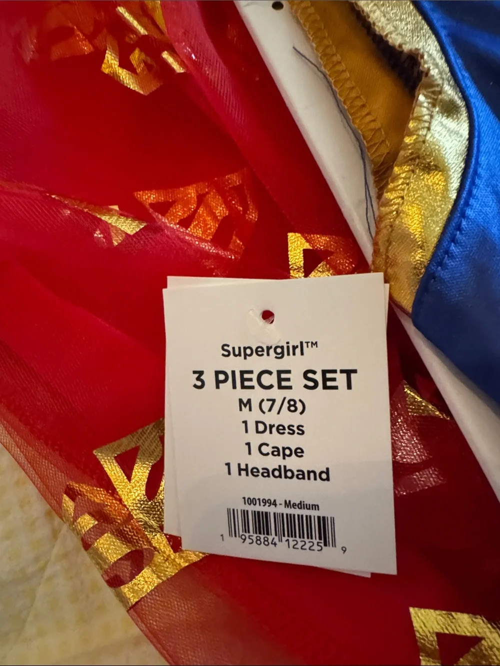 Girls' Supergirl-inspired Blue & Red Tutu Costume Dress